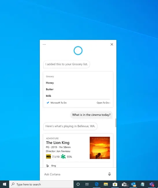 Microsoft, Windows 10 için Yeni Cortana Uygulamasını Açıkladı!