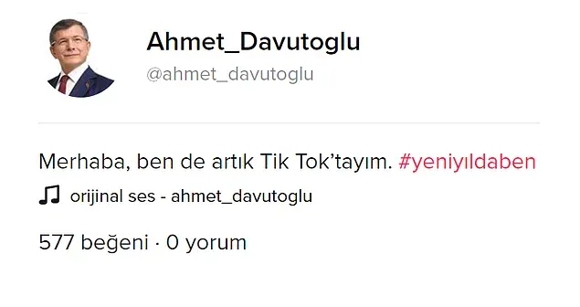 Ahmet Davutoğlu TikTok'a Başladı!
